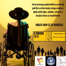 Počeo sa radom Servis pravnog savjetovališta u okviru projekta „U fokusu si ti“